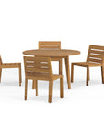 5 Piece All Teak Dining Set For Outdoor