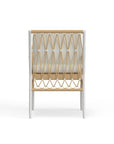 White Aluminum And Rope Dining Chair