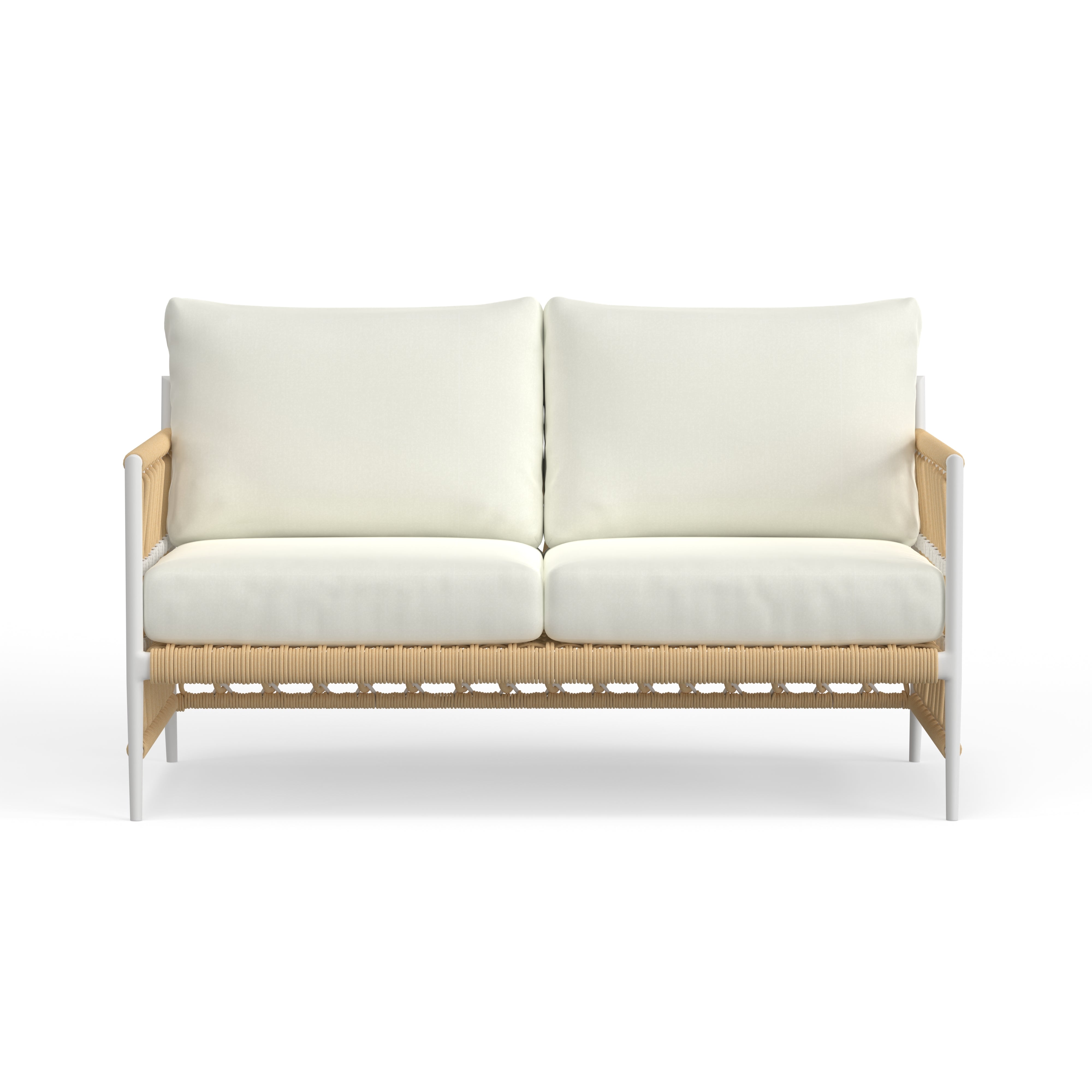 Best Quality White Aluminum Loveseat