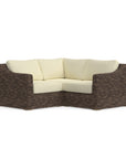 3-Piece Brown Wicker Sectional 