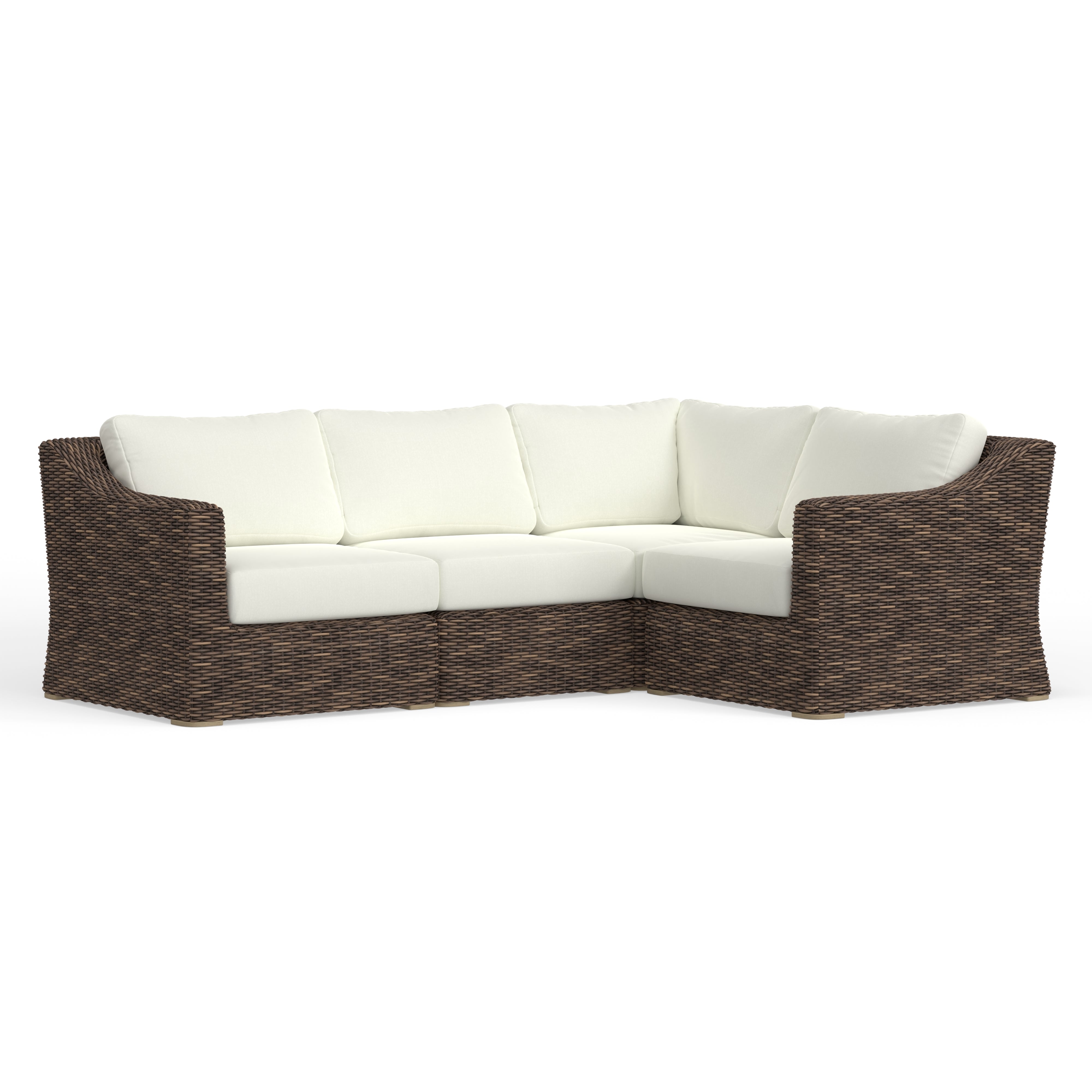 4-Piece Wicker Sectional