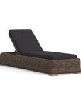 Classic Chaise Lounge In Wicker For Outside