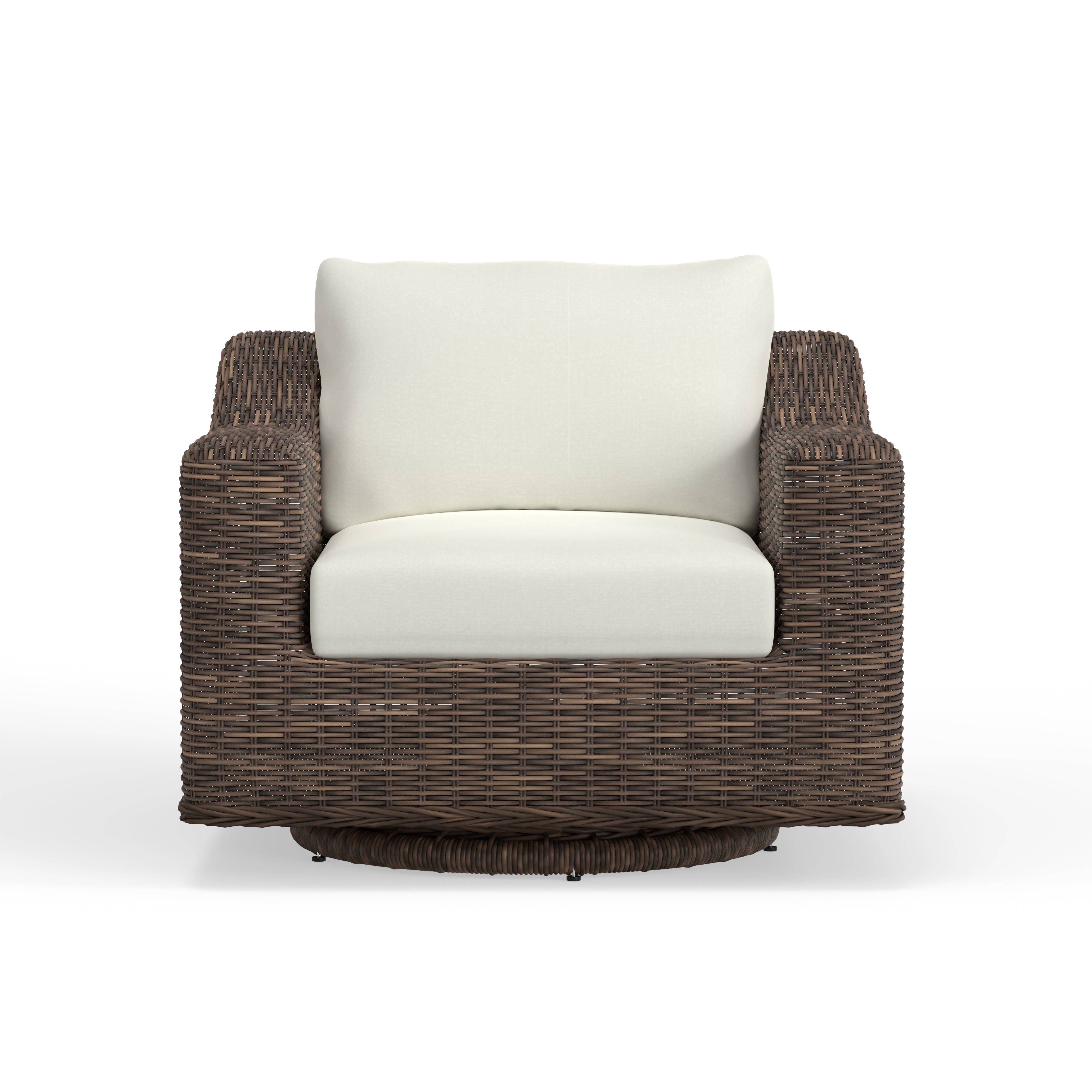Newport Harbor Outdoor Swivel Club Chair - Patio Furniture Wicker