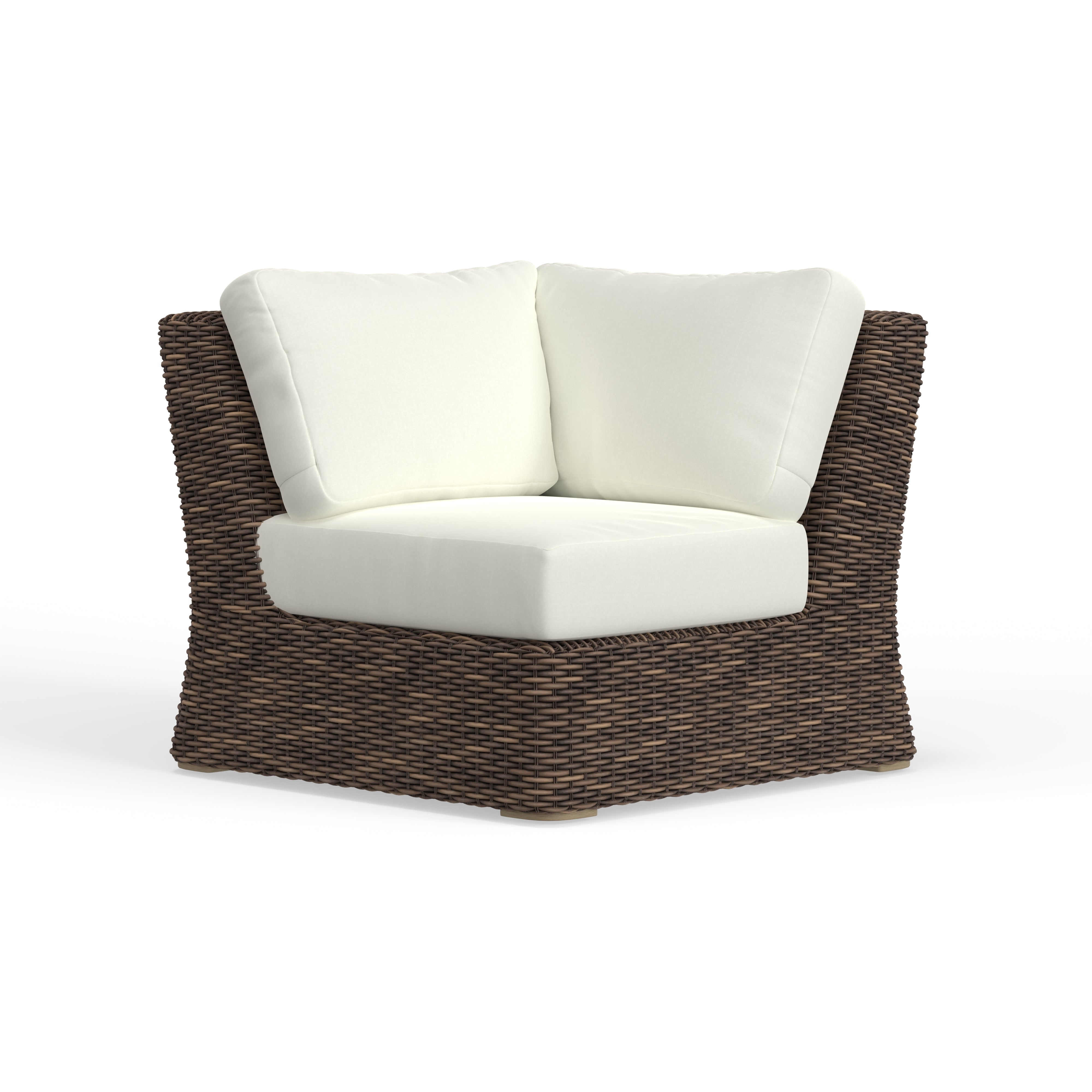 Brown Wicker Sectional Corner