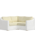 White Wicker Modular Sofa