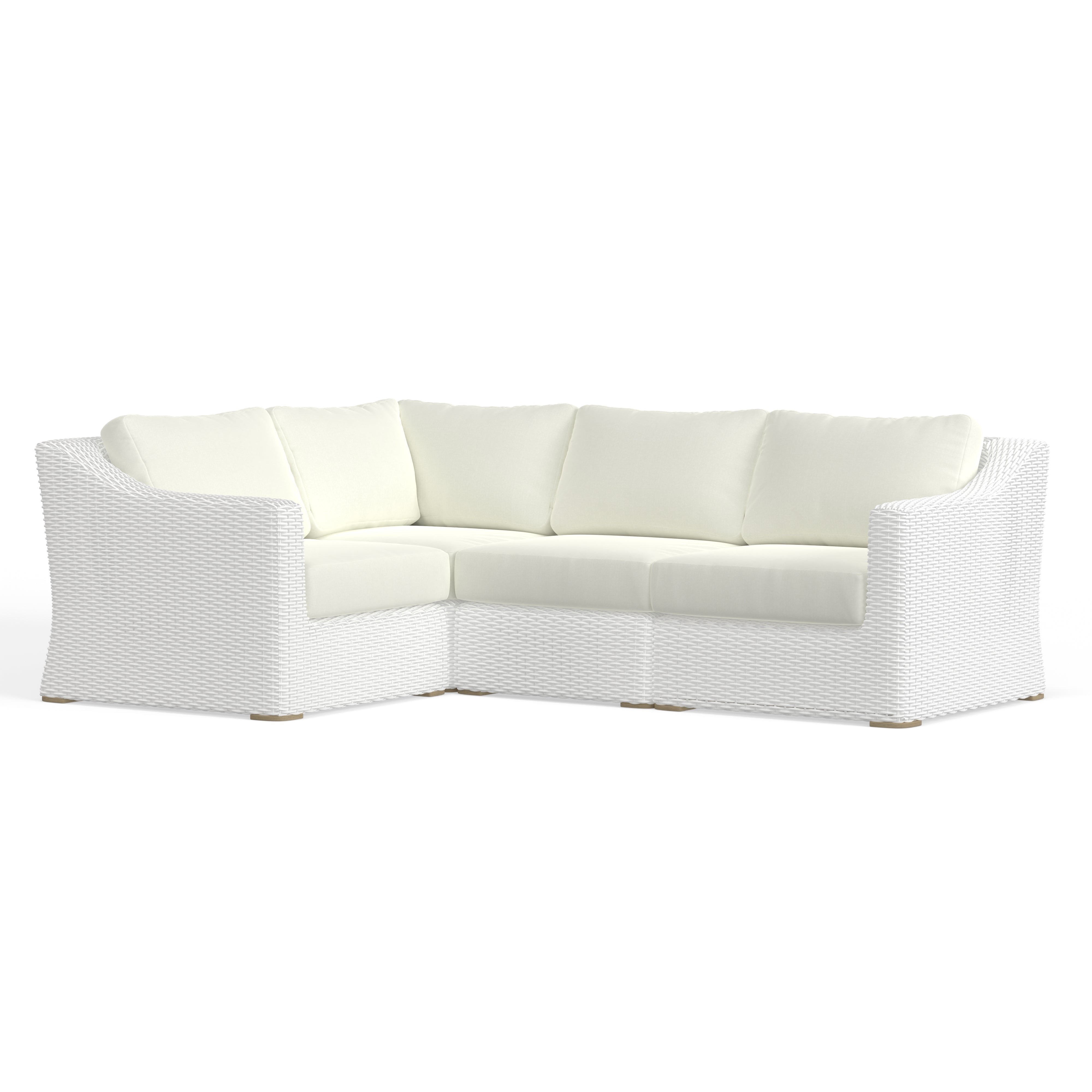 4 Seat Wicker Sectional