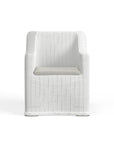White Wicker Dining Chair