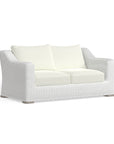 Best Outdoor White Wicker Loveseat