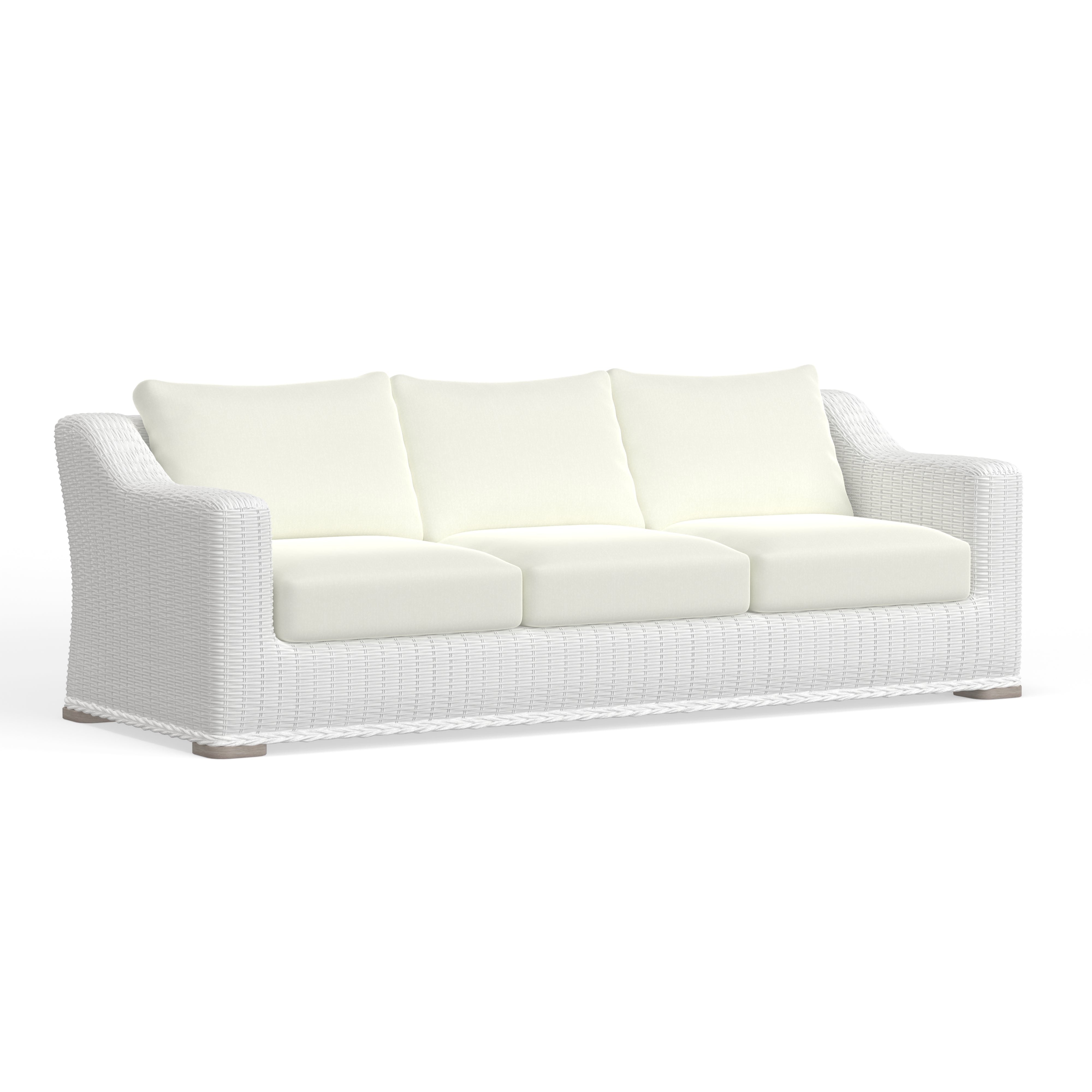 Best Quality White Wicker Sofa