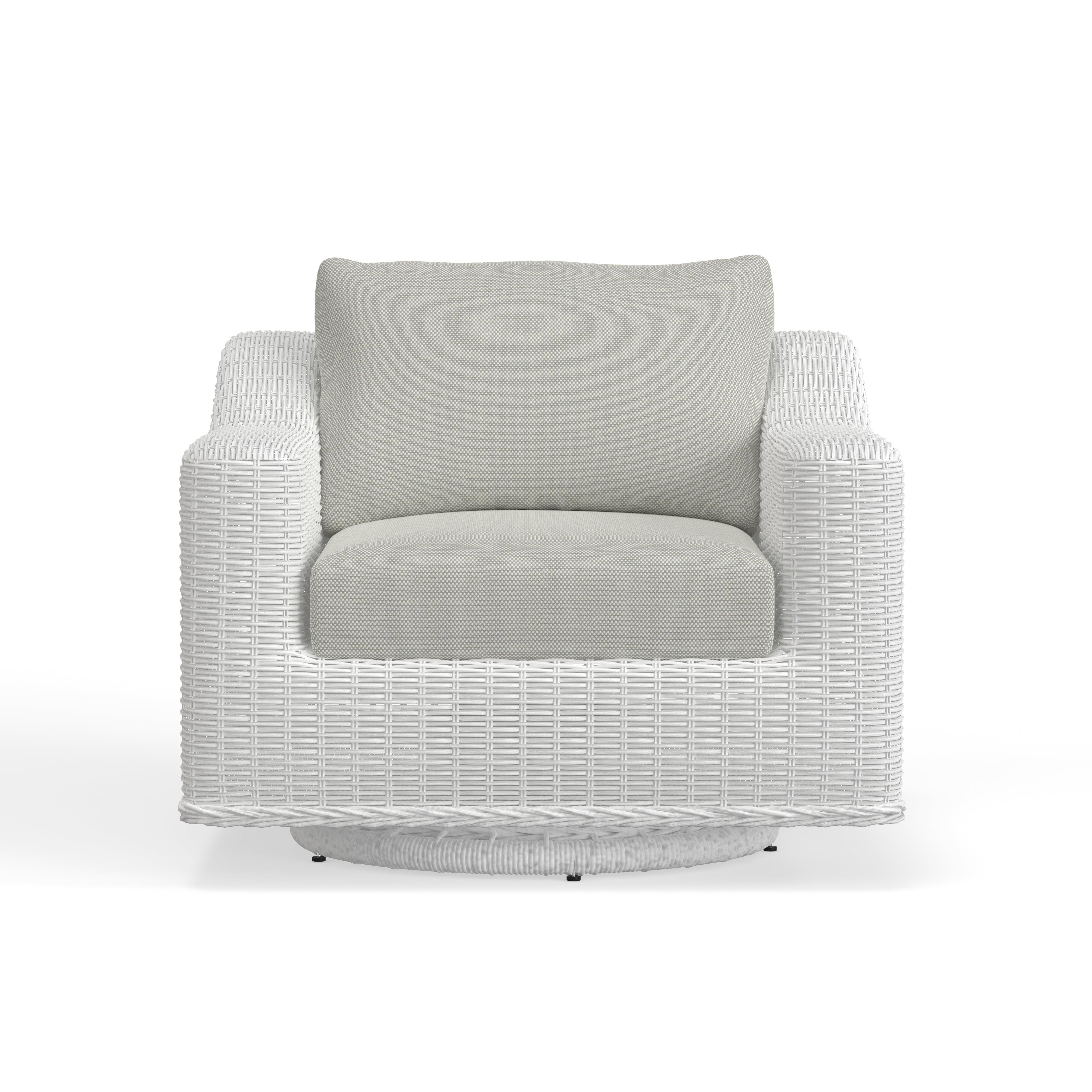 Nicest Wicker Swivel Club Chair