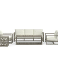 Best Quality Modern Outdoor Seating Set For Six In Weathered Gray