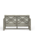 Most Beautiful Luxury Outdoor Loveseat In Weathered Gray Grade A Teak Handcrafted In A Modern Design