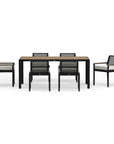 Contemporary Black Dining Outdoor Chairs