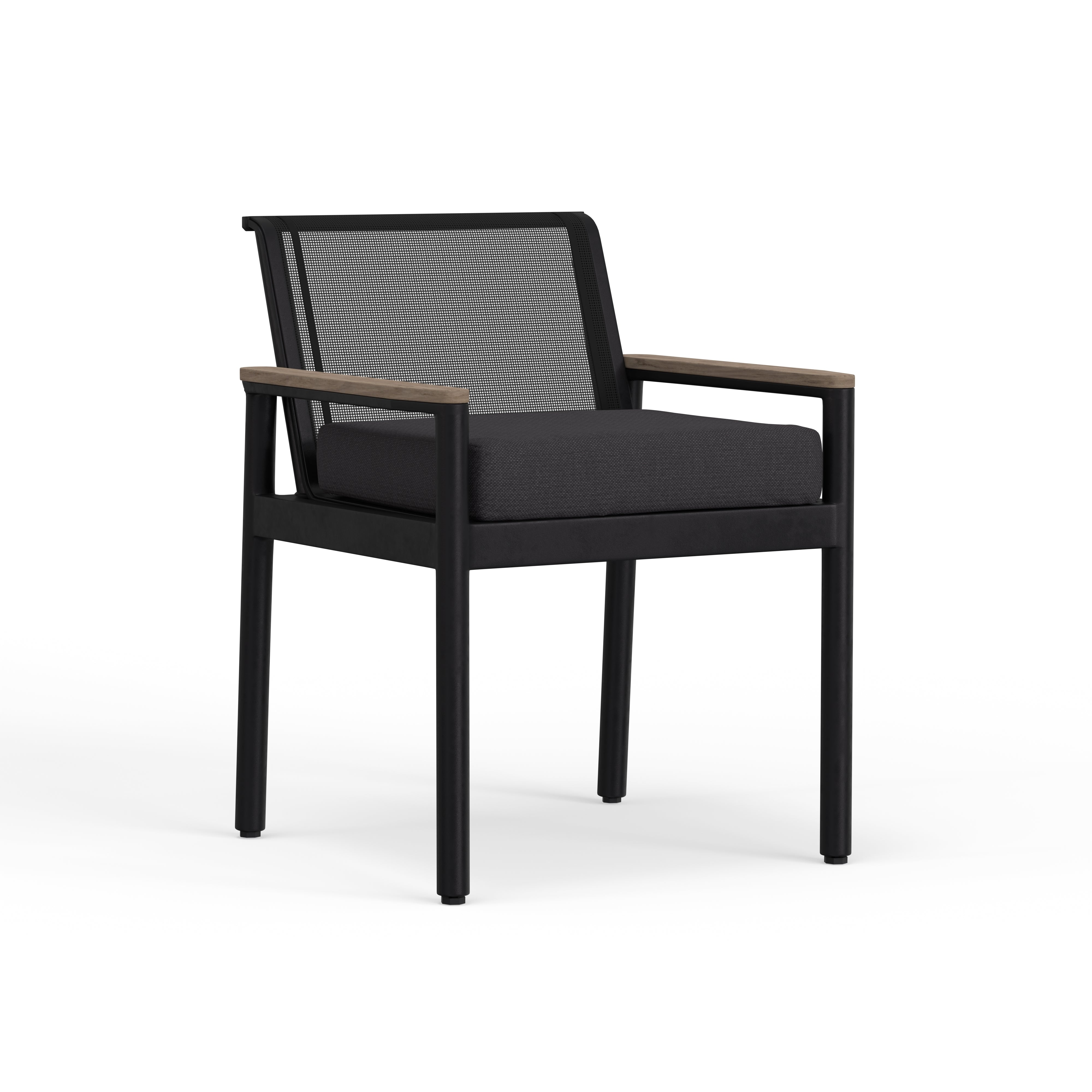 Modern Outdoor Black Dining Chairs - Harbor Classic
