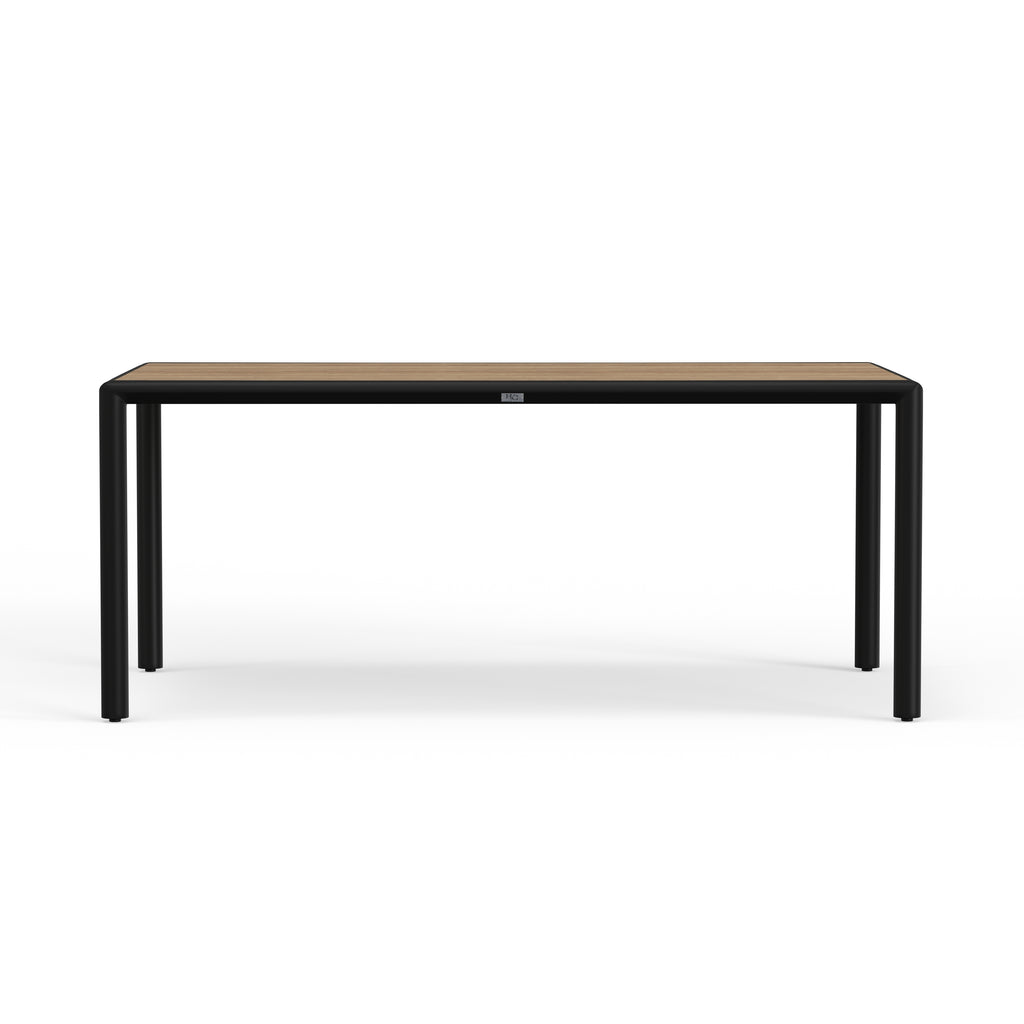 Modern Black Outdoor Teak Dining Table