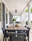 Modern Teak Outdoor Dining Table - Harbor Classic