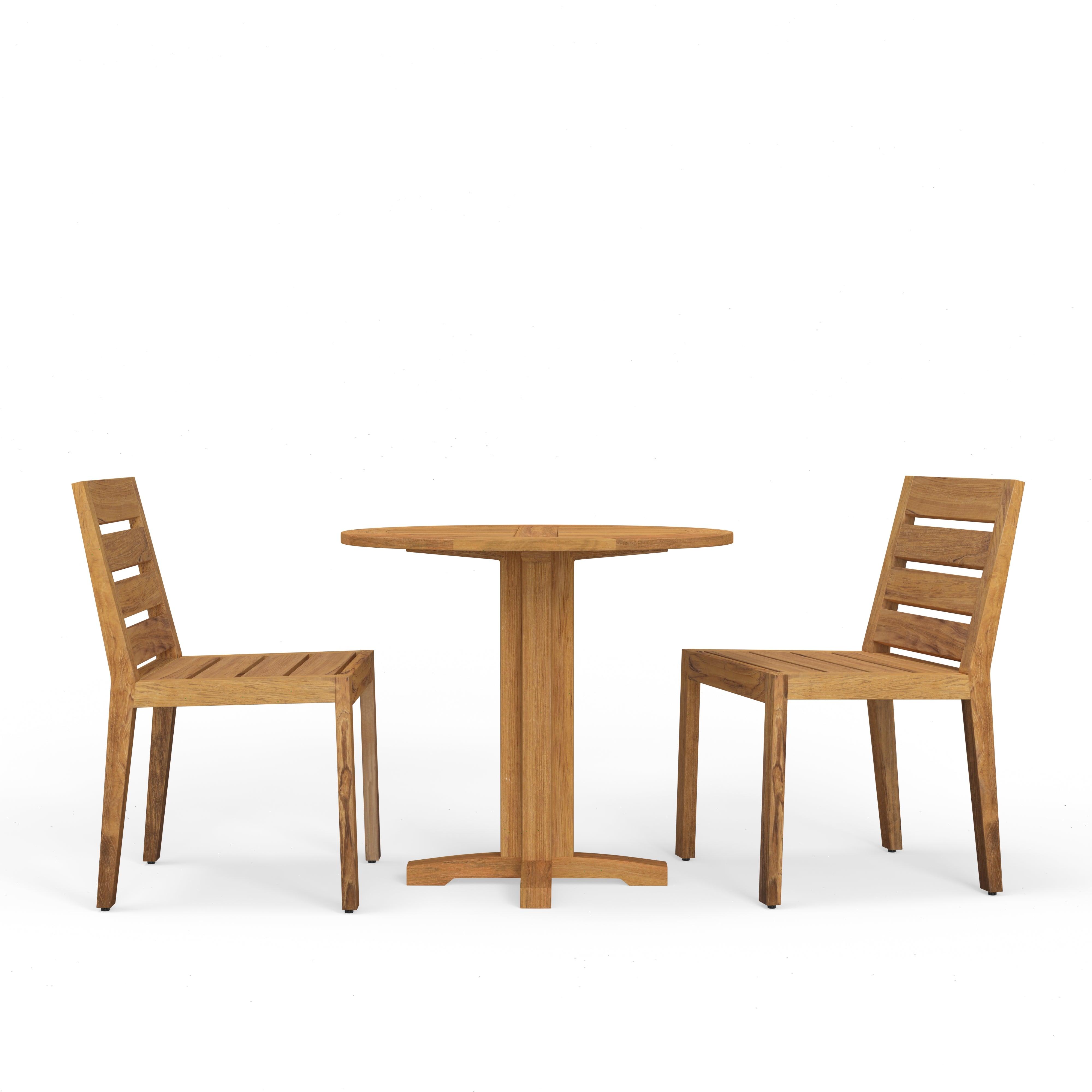 Highest Quality Teak Pedestal Table And Chair Set