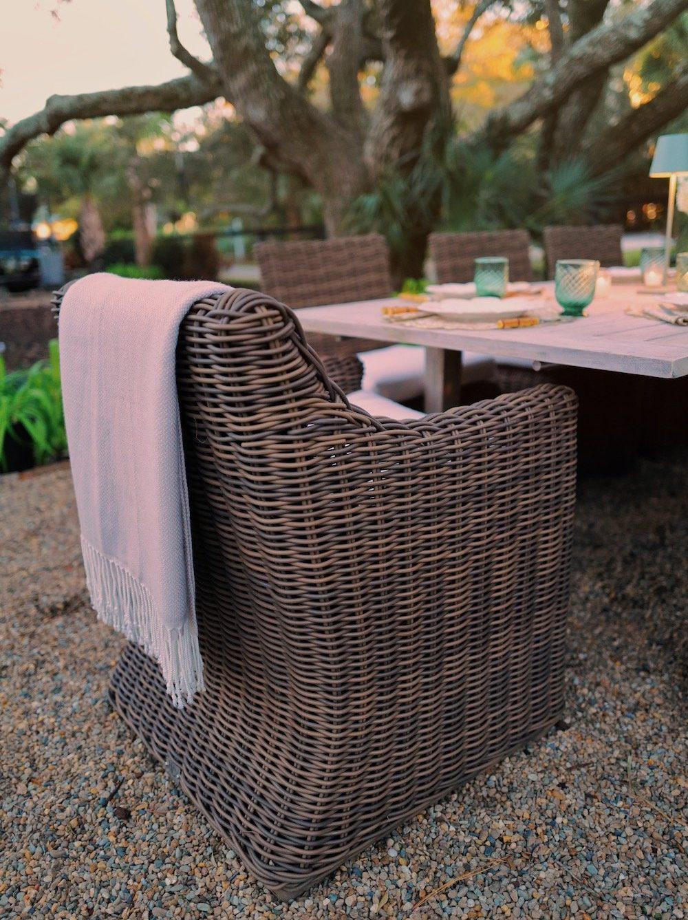 Most Comfortable Wicker Dining Chair Outdoor Set