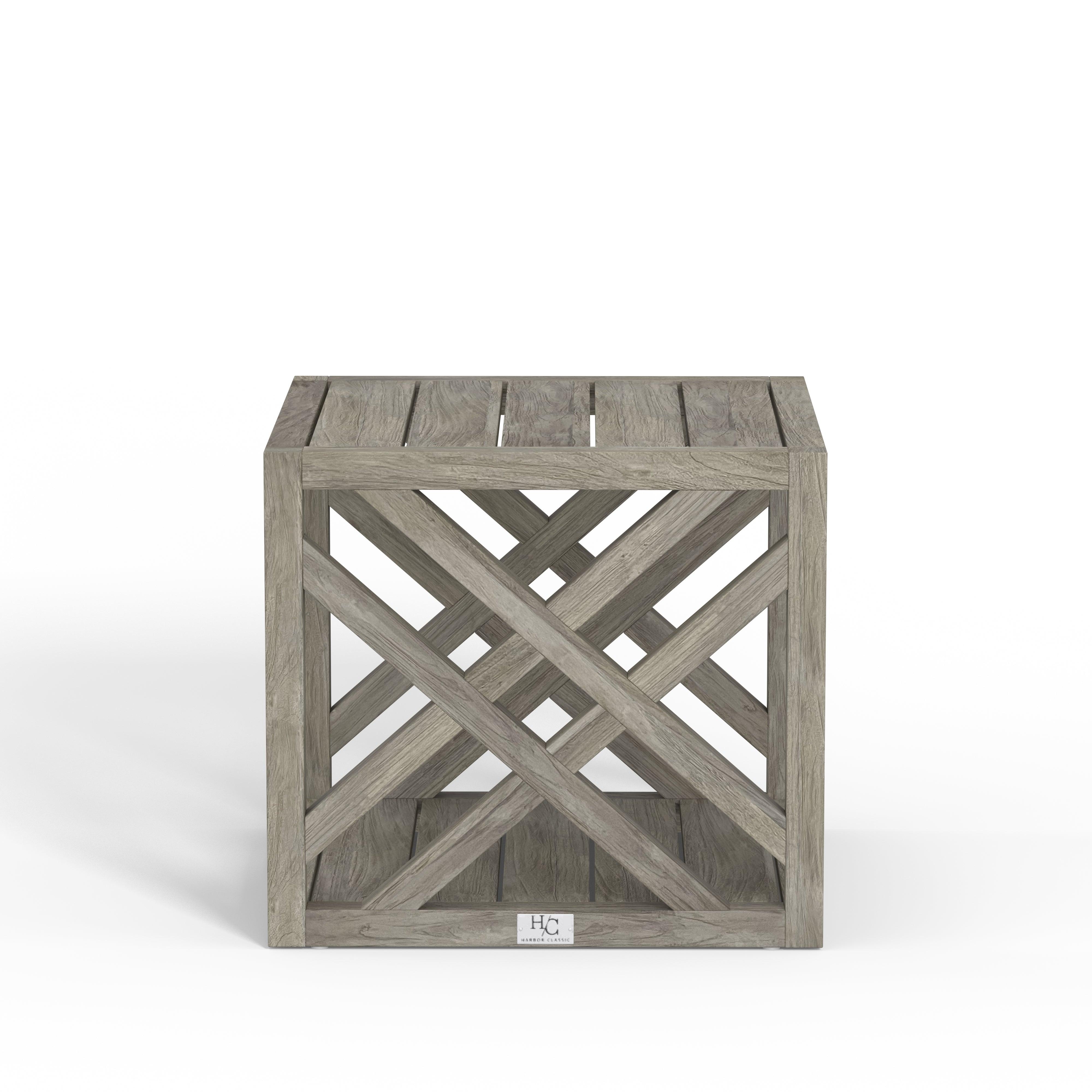 Grey Patio Side Table