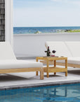 Best Outdoor Luxury Teak Wood Chaise Lounge For Two People