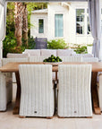 Best Outdoor Wicker Dining Set In White By Harbor Classic