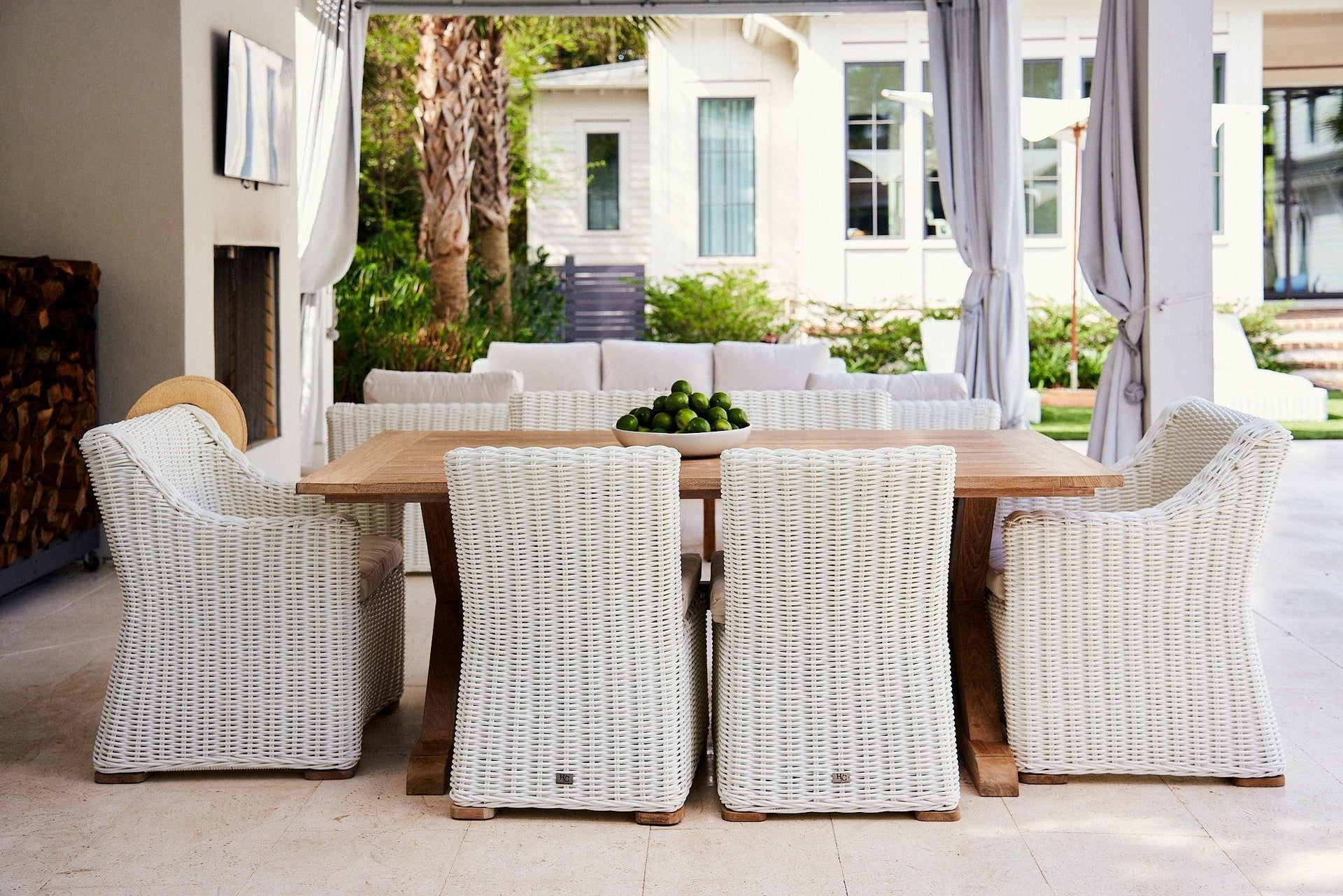 Newport Outdoor Dining Armchair - Wicker Outdoor Dining Chair – HC ...