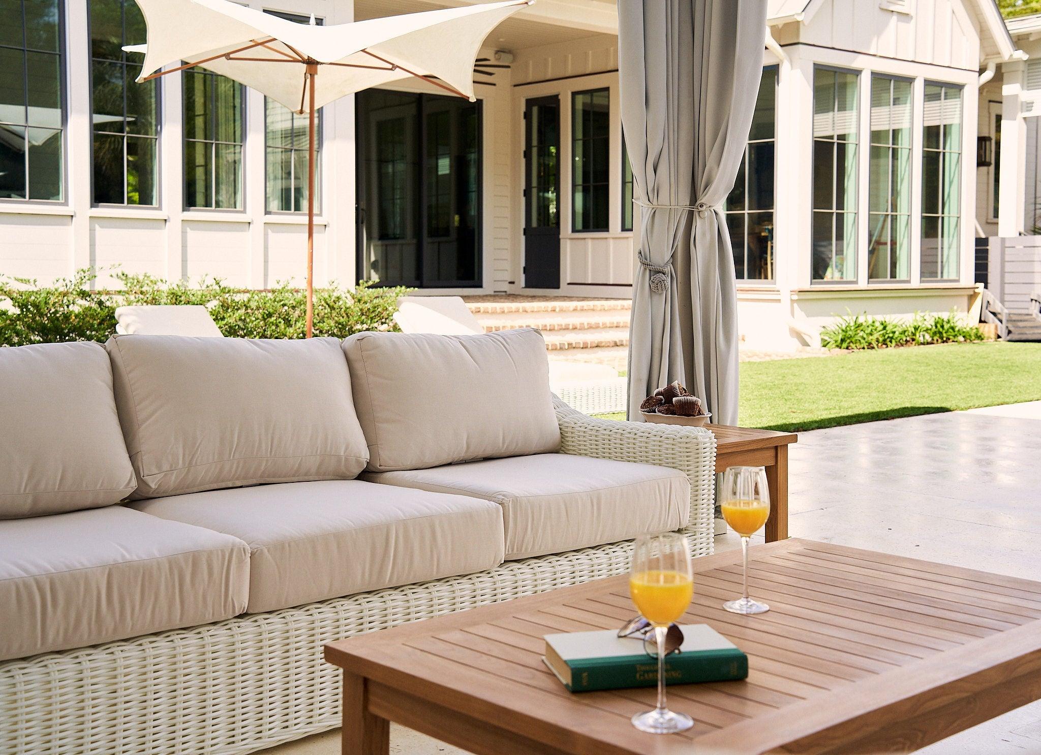 Best Quality Luxury Outdoor Wicker Furniture In White 