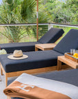 Beautiful Outdoor Teak Chaise Loungers