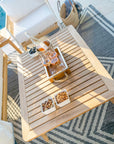 Beautiful Grade A Teak Coffee Table And Seating Set.