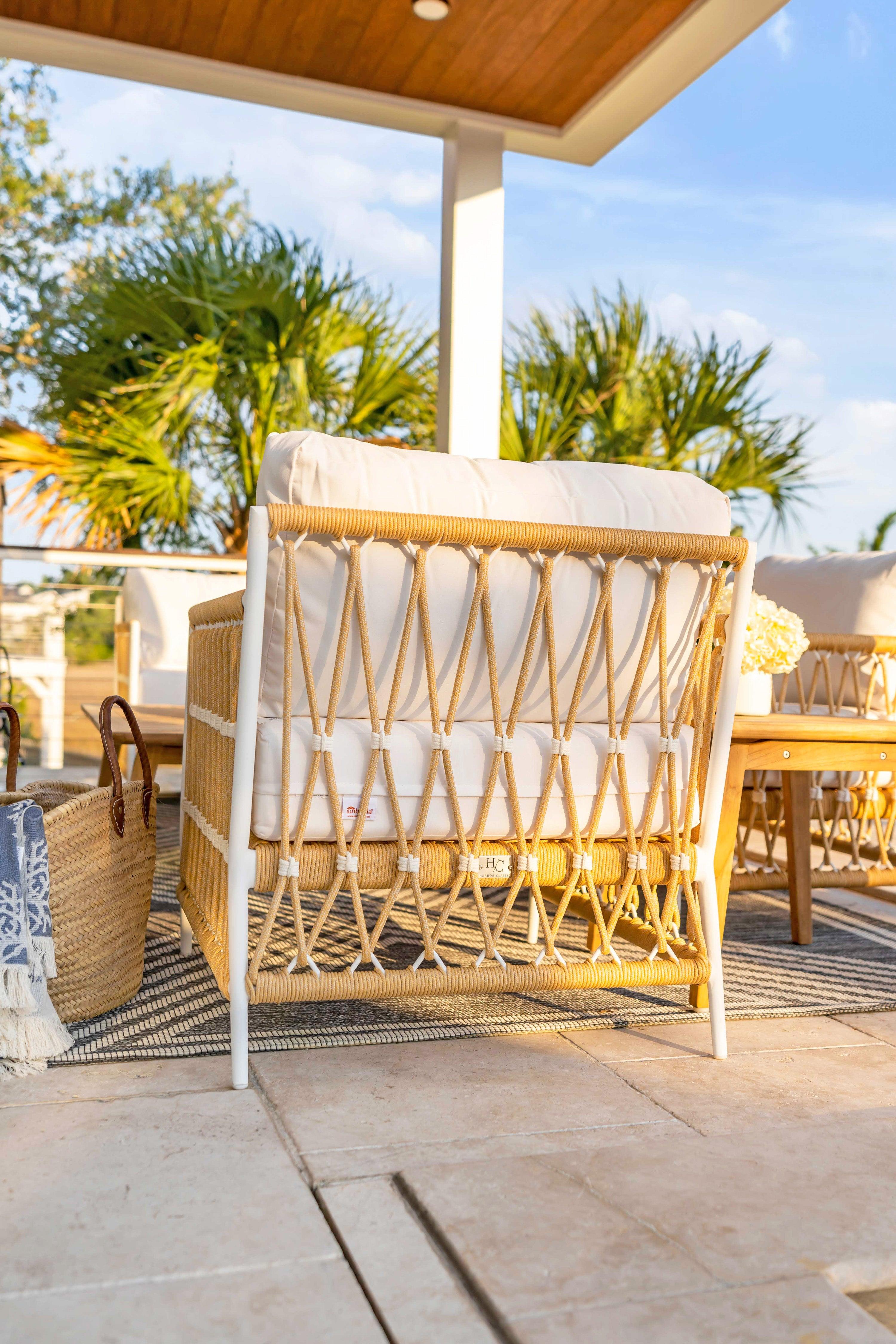 Nantucket Outdoor Club Chair - Luxury White Outdoor Club Chair – HC Luxury  Outdoor
