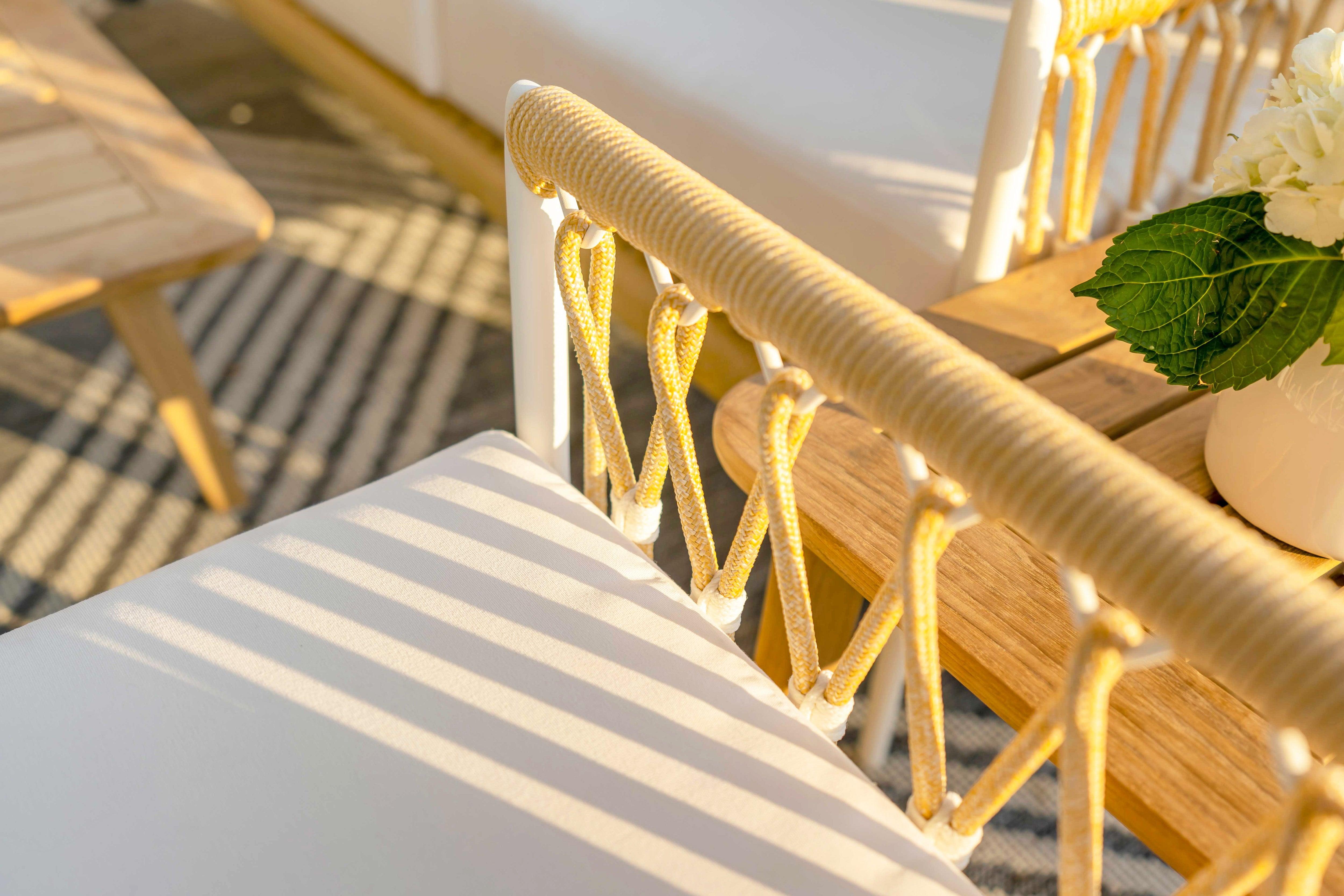 White Aluminum Outdoor Seating Set