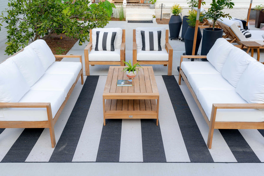 Highest Quality Outdoor Grade-A Teak Sofa For Patio And Poolside