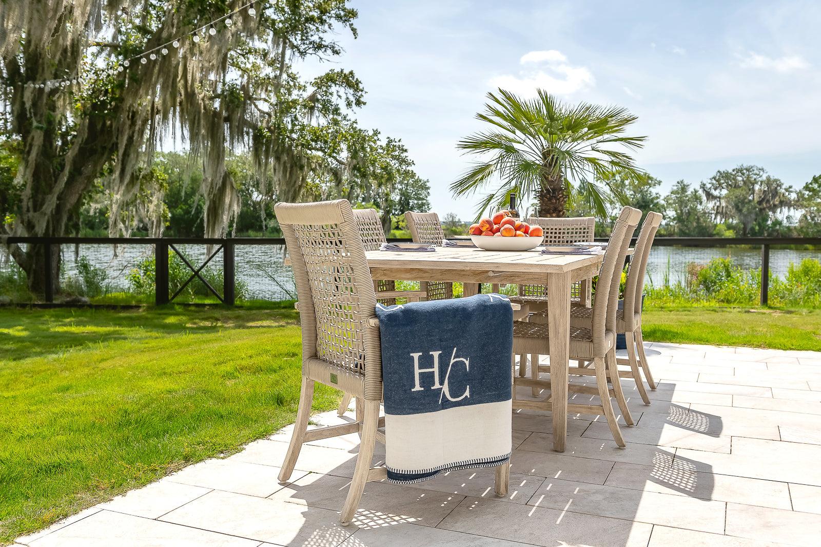 outdoor rope dining chairs