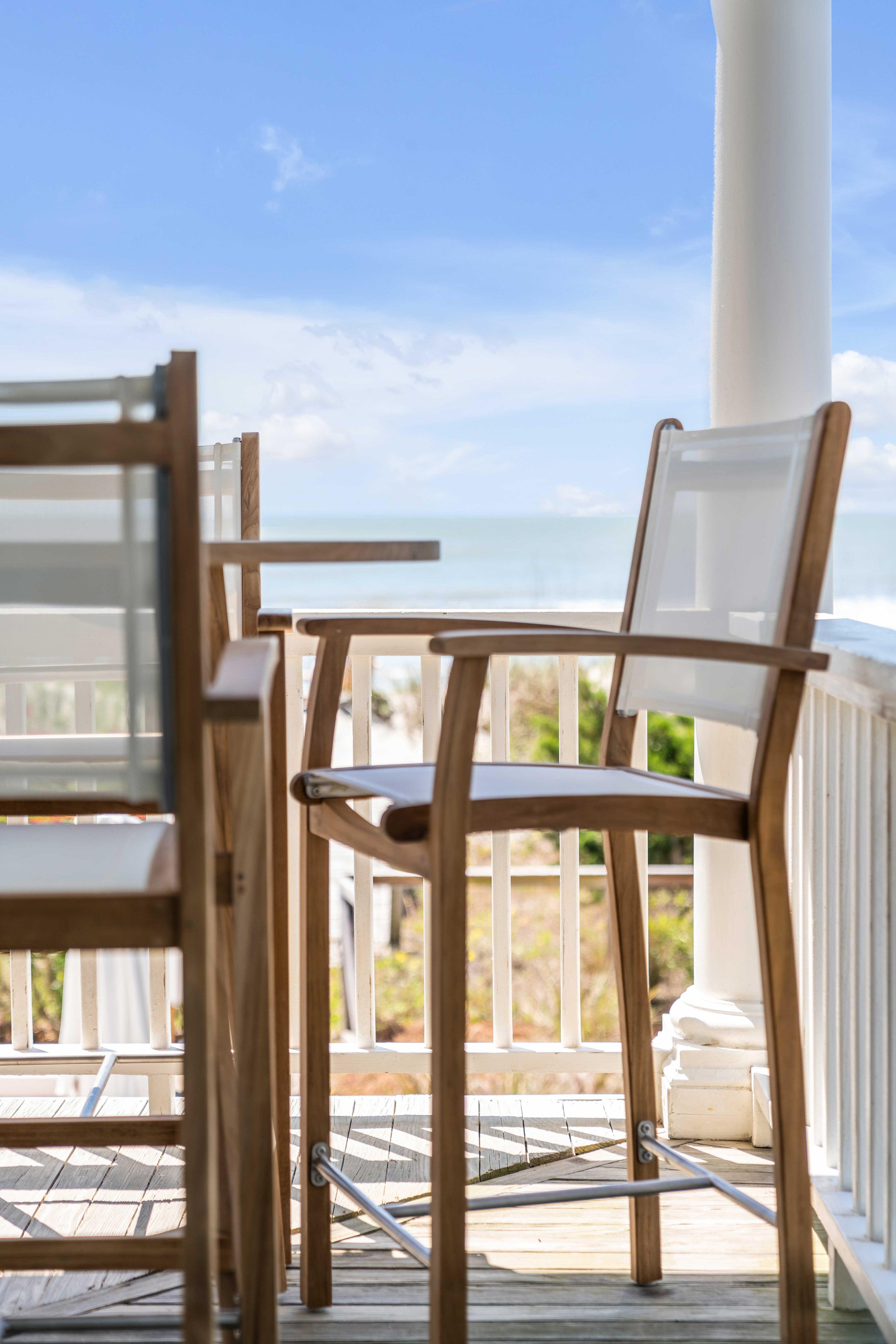 Bar Chair with sling batyline material