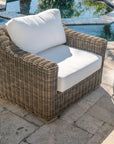 Weather Resistant Wicker Club Chair 