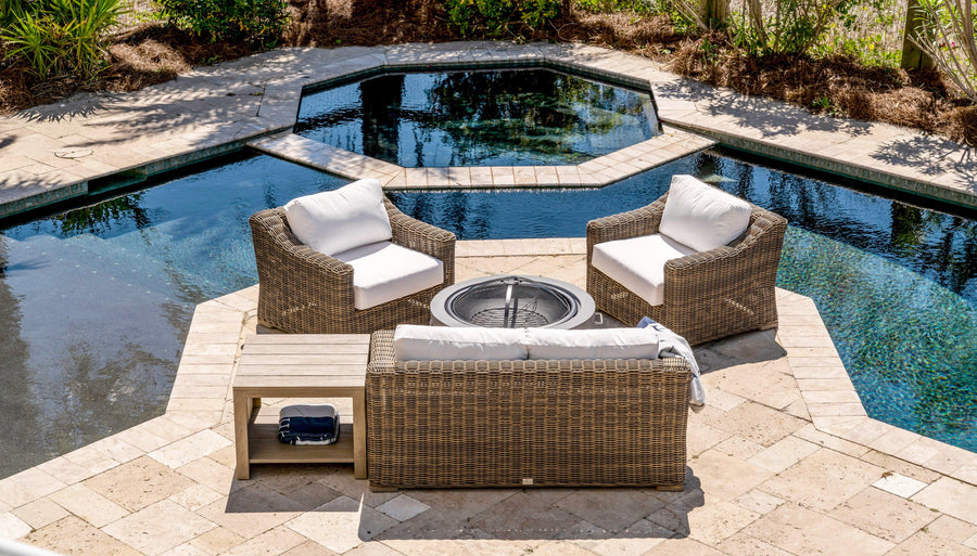 Highest Quality Most Comfortable Outdoor Wicker Club Chair Seating Set