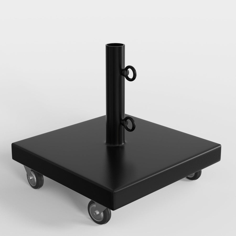Steel Umbrella Base On Wheels For Outdoor Use