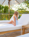Perfect Outdoor Handcrafted Chaise Lounge Constructed Of the Highest Quality Outdoor White Aluminum.