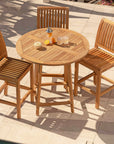 Grade-A Teak Outdoor Bar Table For Dining Outside