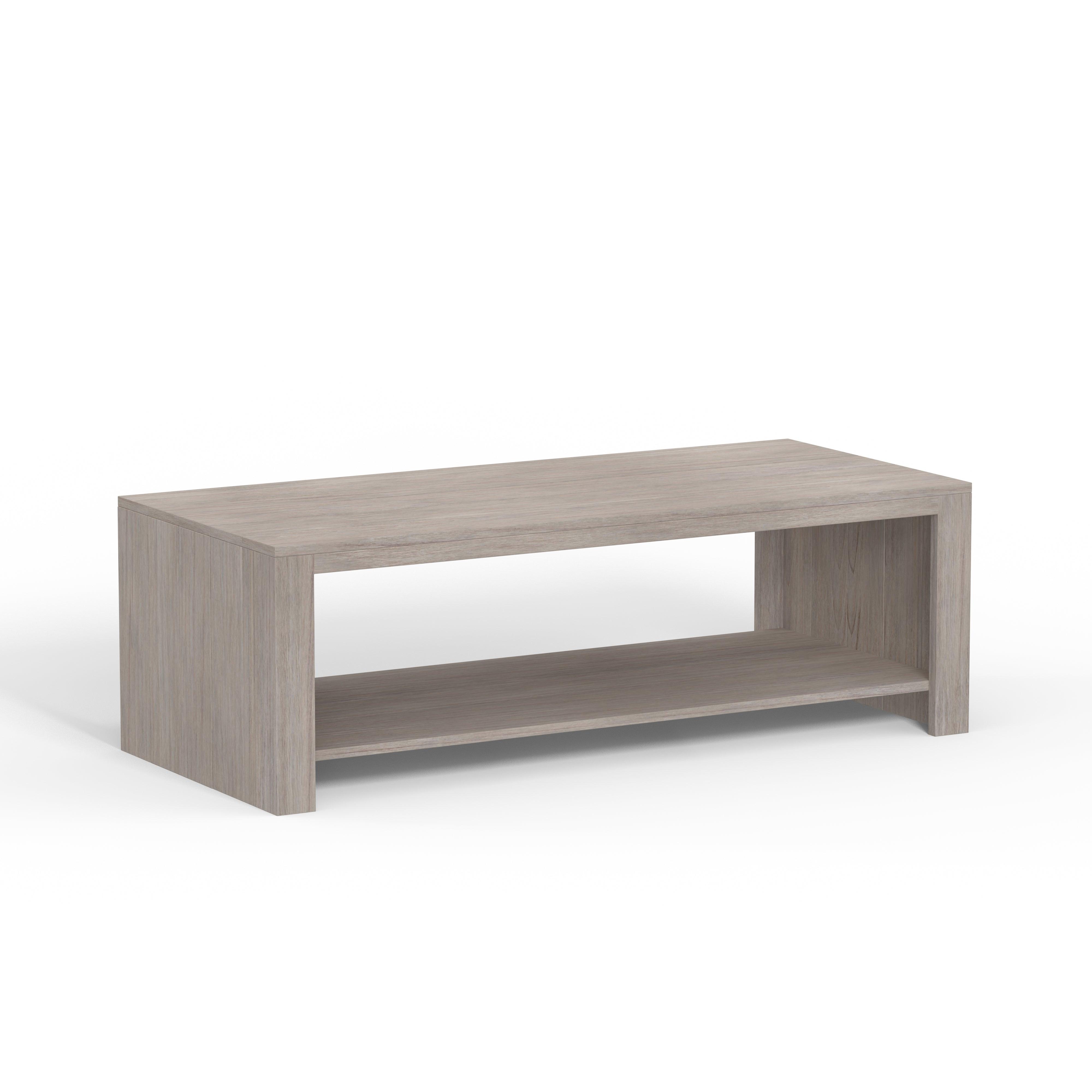 Weathered Grey Teak Outdoor Coffee Table