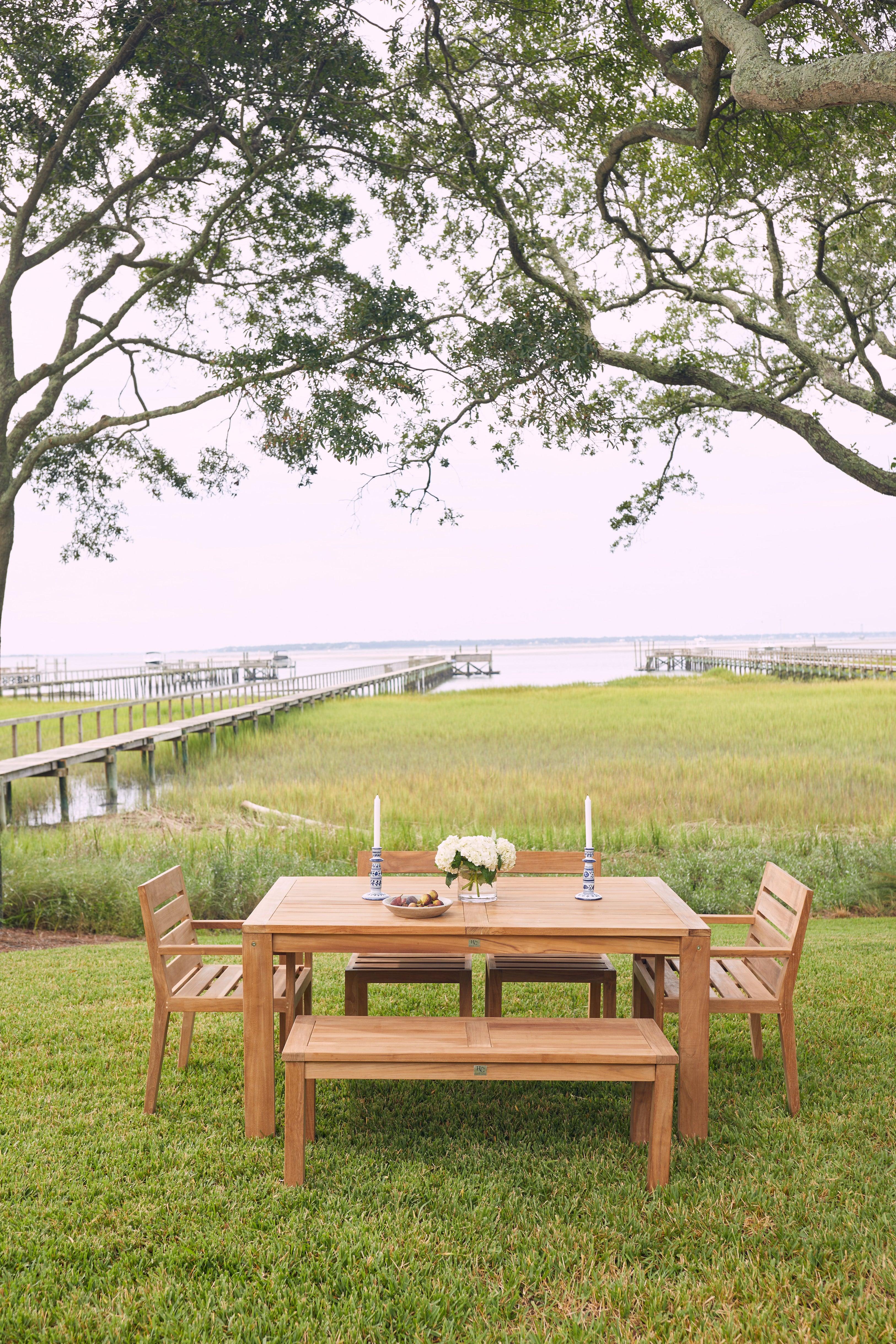 Most Beautiful Four Foot Teak Outdoor Bench