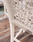 Grey rope outdoor bar chair