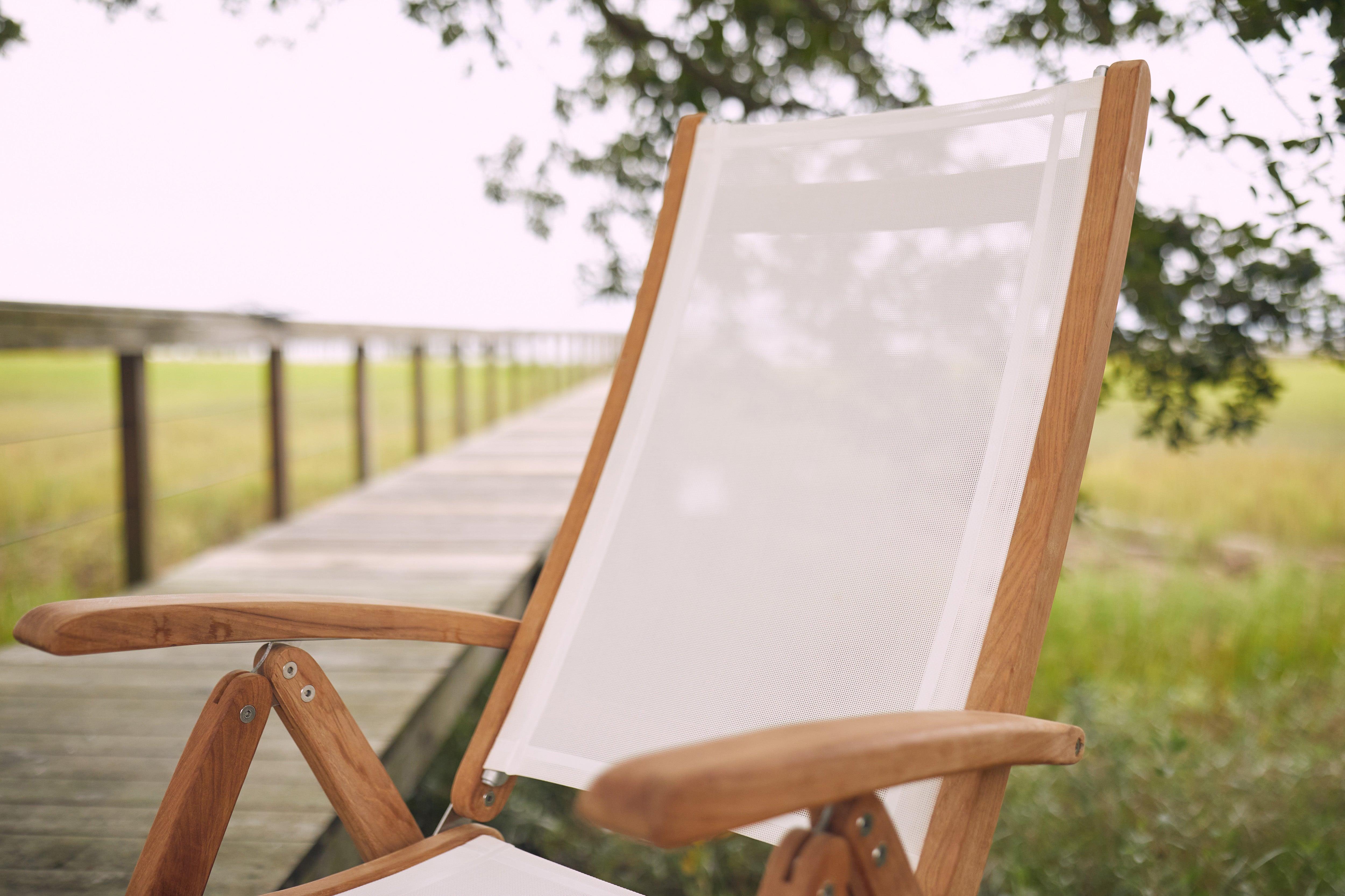Teak folding chair